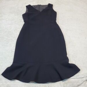 NWT Talbots Black Sleeveless Flare Sheath Dress 4‎ Classic Cocktail Minimalist